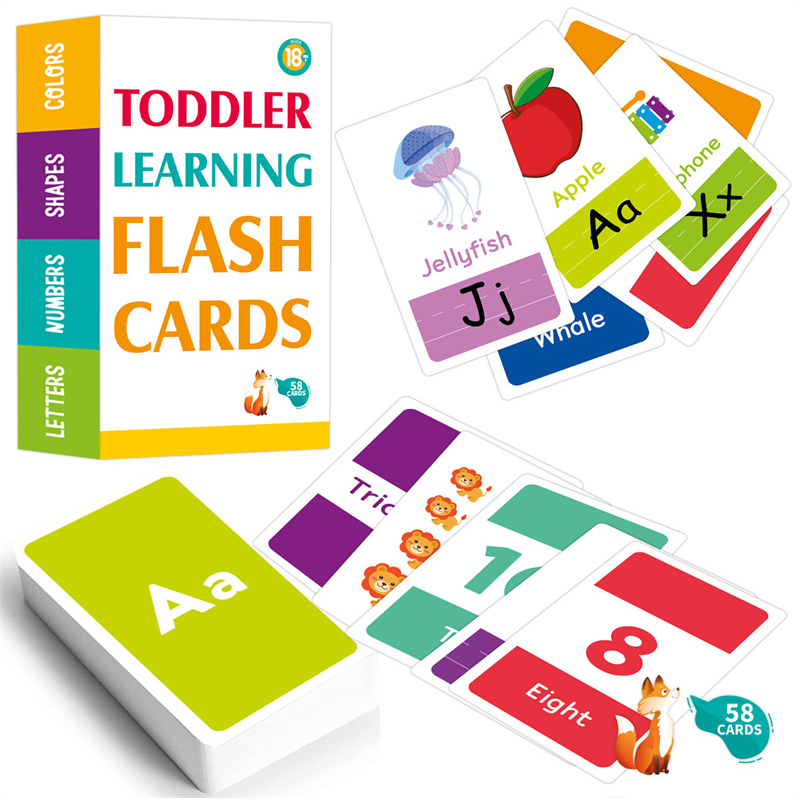 Abc Kids Early Education - 58 carte didattiche ABC con alfabeto,