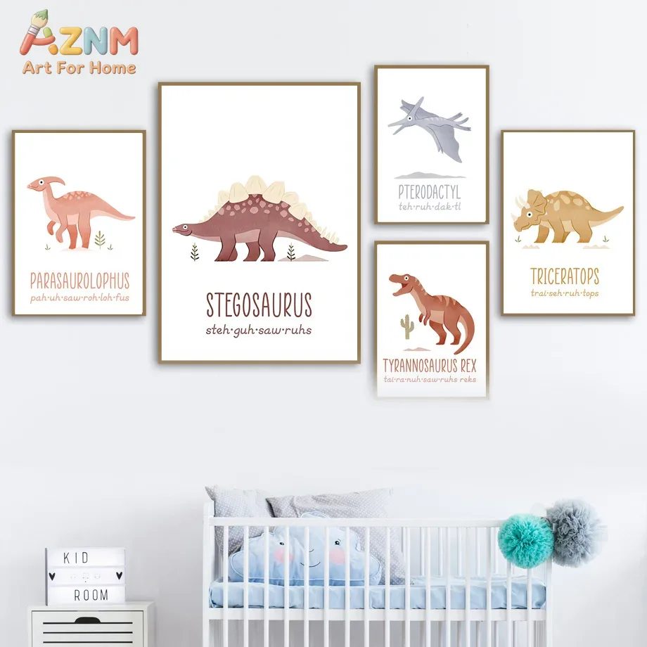 Kids Education Name - AZNM Stampe su tela con simpatici