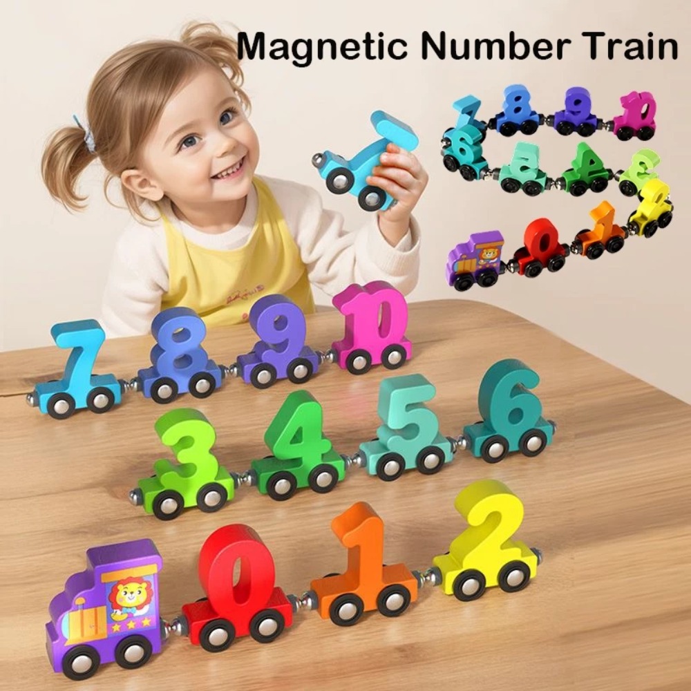 Kids Education Number - 1 set di trenini digitali con
