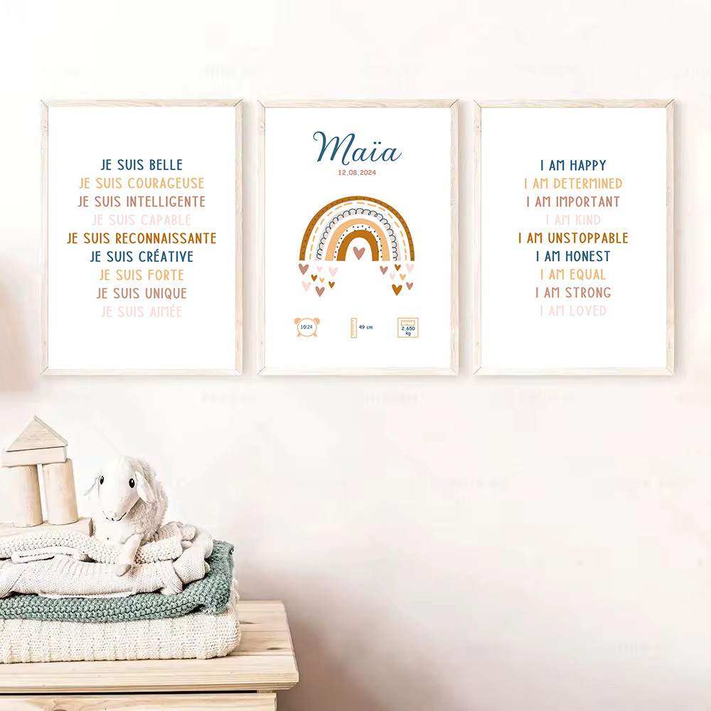 Kids Education Name - Nome del bambino personalizzato Poster di