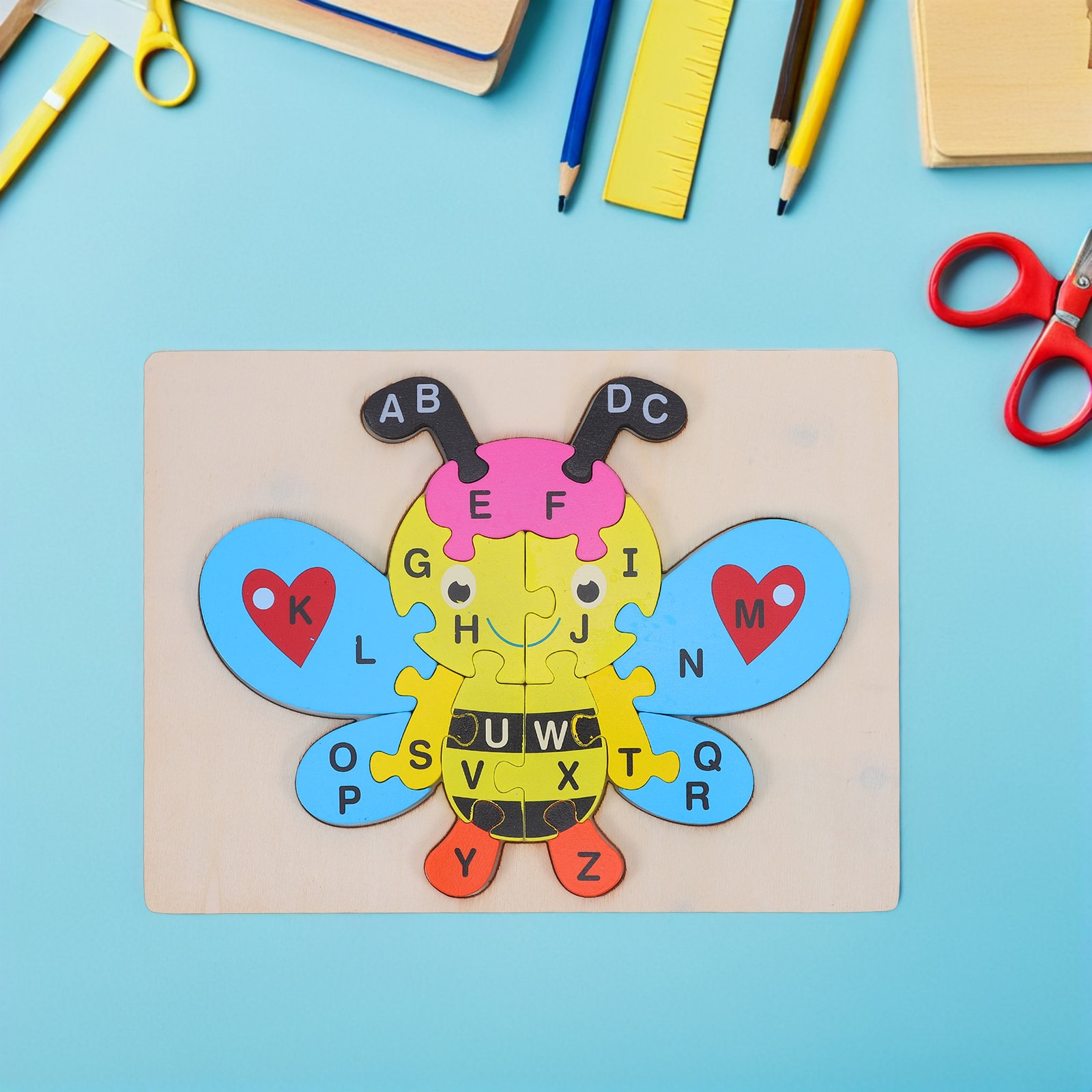 1 set di puzzle in legno con l - Abc Kids Early Education recensione e prezzo