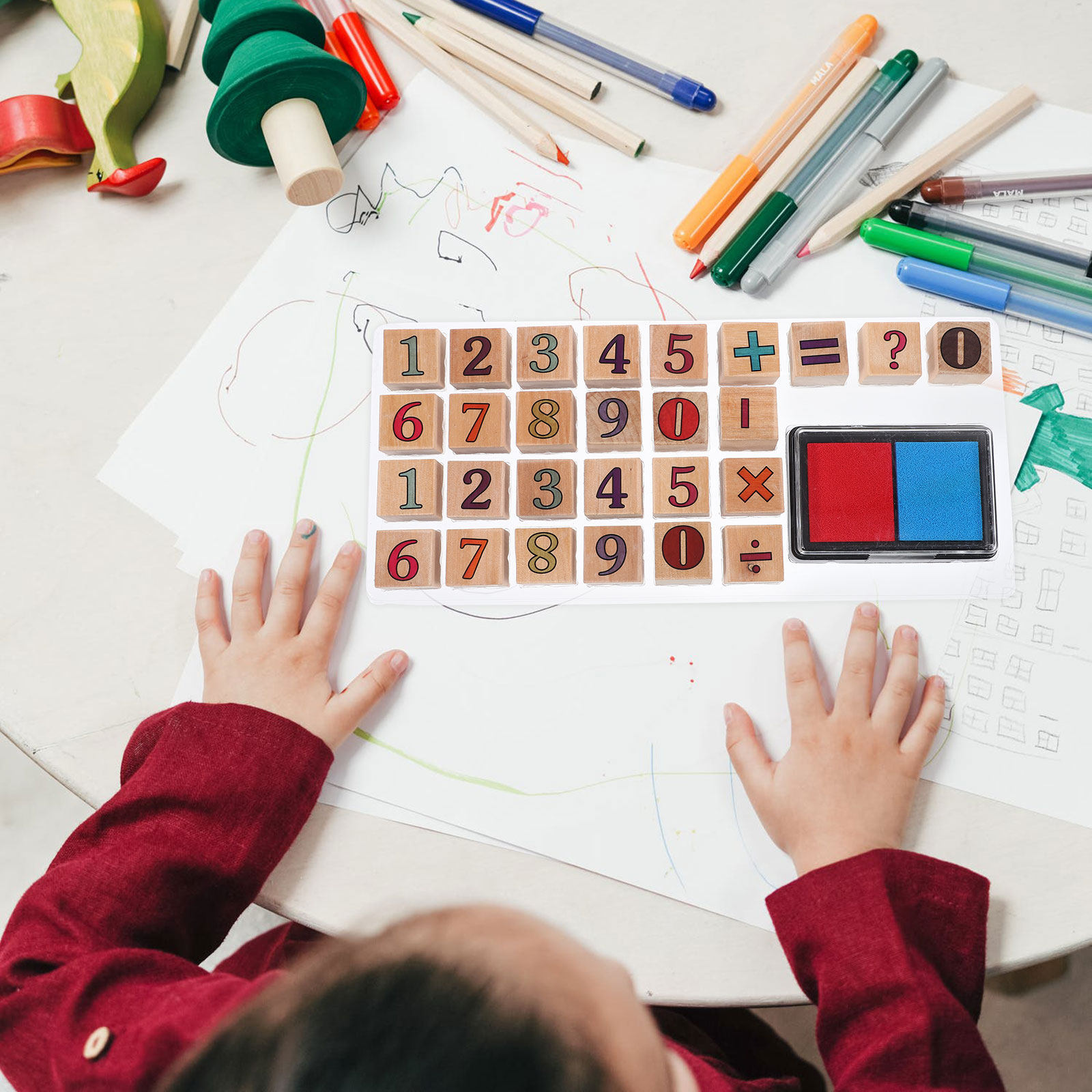 1 set di timbri numerici in le - Kids Education Number recensione e prezzo