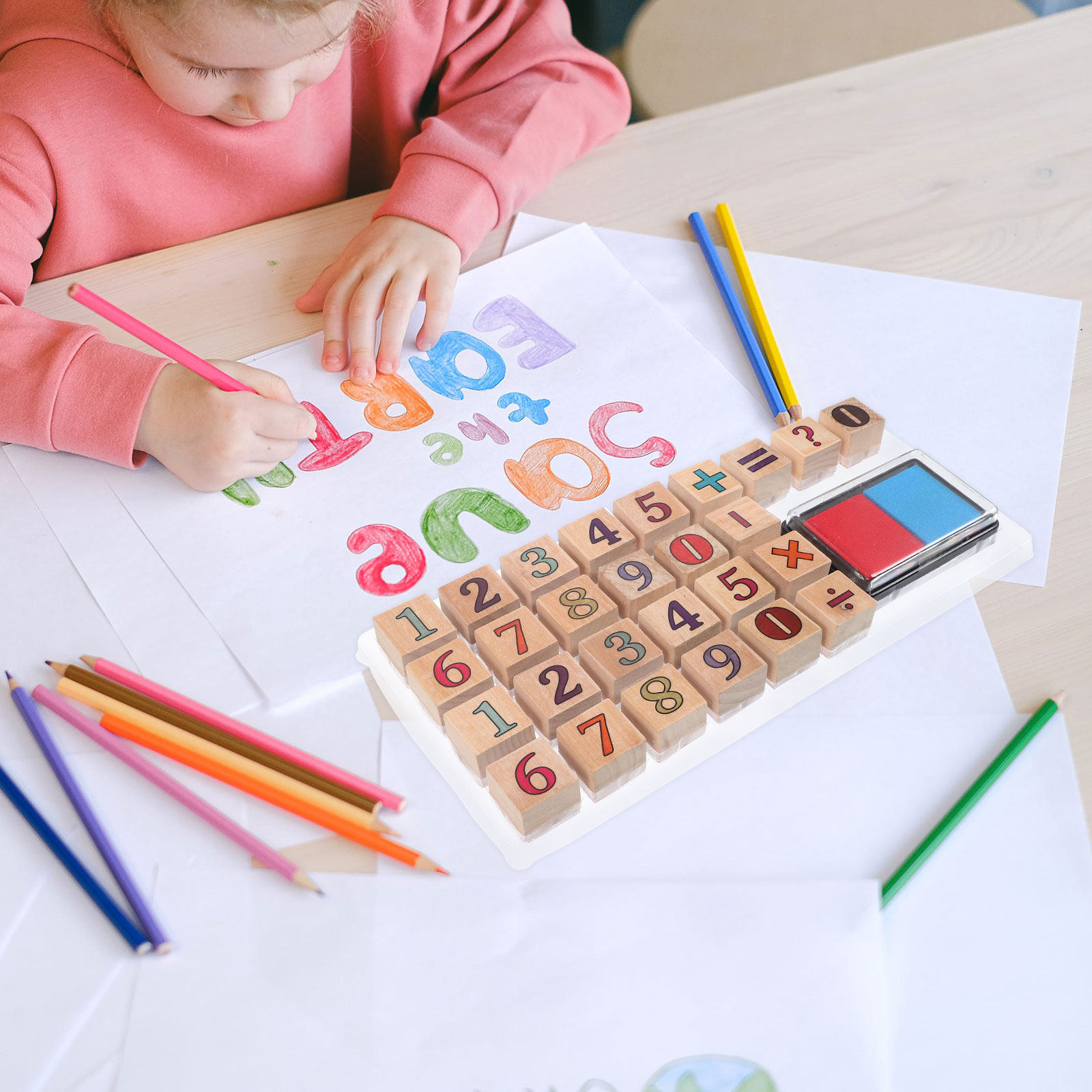 1 set di timbri numerici in le - Kids Education Number recensione e prezzo