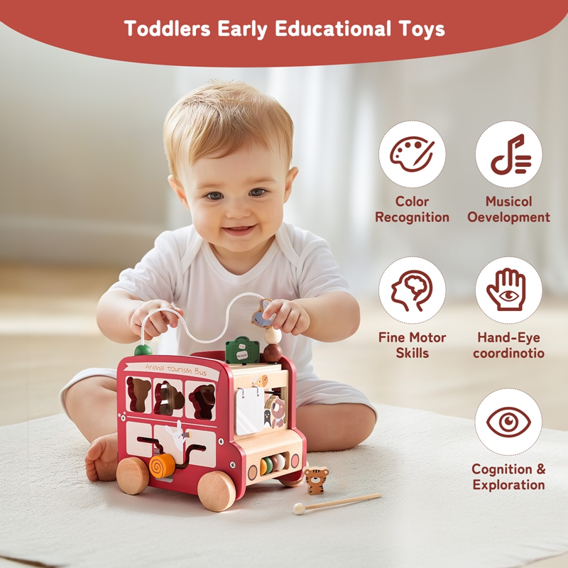 Giocattolo in legno a forma di - Kids Education Name recensione e prezzo