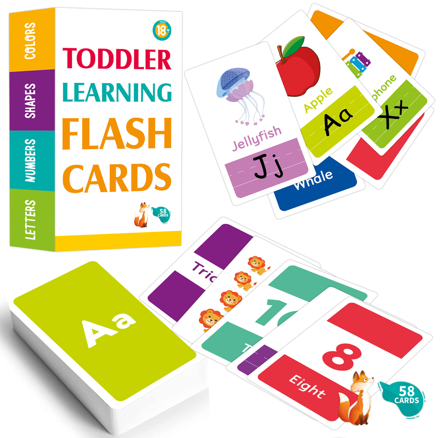 58PCS ABC Alfabeto Flashcard M - Abc Kids Early Education recensione e prezzo